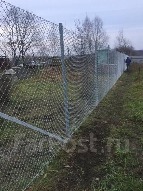 Забор Рабица, метр погонный под ключ, новый, в наличии. Цена: 1 950₽ в ...