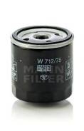 Фильтр масляный двигателя MANN W712/75 Chevrolet Aveo/Lacetti, Daewoo Leganza/Matiz/Nexia/Nubira 1.4-2.4 93 Opel Ascona/Astra/Omega/Kadett/Vectra 1.3...