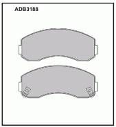 Колодки an Allied Nippon ADB3188 Ford Econovan (Kba Kca). Ford Econovan Фургон (Kaa). Ford Taunus 12m (P4). Ford Taunus 12m Купе (P4). Kia Adb3188