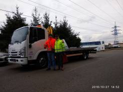 Isuzu Elf. Продается эвакуатор с КМУ Isuzu ELF 9.5 (NQR90LM), 5 193 куб. см., 4x2. Под заказ