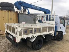 Isuzu Elf. Продам бортовой грузовик с манипуляторной установкой+монтажная корзина, 4 570 куб. см., 4x2
