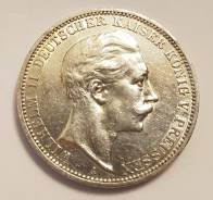 3 марки 1910 А, Пруссия, серебро, оригинал