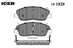 Комплект тормозных колодок диско Icer 181828 Hyundai / Kia (Mobis): 58101-3MA20 58101-3MA00 58101-3MA01 58101-2PA70 58101-4DU00 58101-2WA70