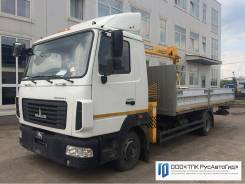 МАЗ 4371. Кран-манипулятор с КМУ и бортовой платформой, 4 750 куб. см., 4x2