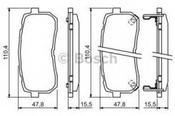 Тормозные колодки 0986494327 Bosch 0986494327 Hyundai / Kia (Mobis): 583023JA50 583024HA50 583024DE00 583023JA00 E190R0113271006 24599 8418D130