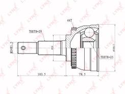 Шрус подвески. Infiniti I30, A32, CA33 Infiniti I35, CA33 Nissan X-Trail, NT30, PNT30, T30 Nissan Maxima, A32, A32B, A33B, CA33 Nissan Cefiro, A32, A3...