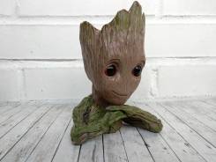 Подставка-горшок Грут (Marvel Groot). Для цветов, карандашей. Клёвый!