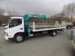 Hino Dutro. Эвакуатор HINO Dutro 2012г сгидроманипулятором, 4 009 куб. см., 4 000 кг., 4x2