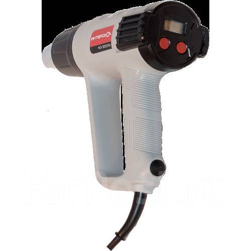 Фен строительный \"Интерскол\" ФЭ-2000 ЭМ, 2000Вт, t* 50-600*С LCD, кейс ...