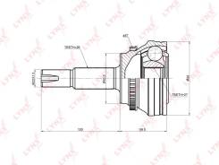 Шрус подвески. Toyota: Harrier, Ipsum, Camry, Tarago, Voxy, Noah, Previa, Kluger V, Estima, Alphard Lexus RX330, MCU35 Lexus RX350, MCU35 Lexus ES350...