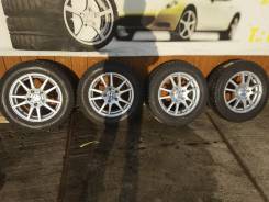 Комплект литых колес Weds 195/65R-15 с зимней резиной Dunlop 2015г. в. 6.0x15" 5x114.30 ET53 ЦО 73,0 мм.