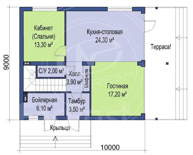 Проекты домов с двухуровневой крышей