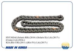 Цепь ГРМ. Kia: Rio, Ceed, Soul, Cerato, Venga, Pride, Forte, K3, Shuma, Carens Hyundai: Solaris, i20, i30, ix20, Accent, Veloster, Elantra, Creta, Ava...