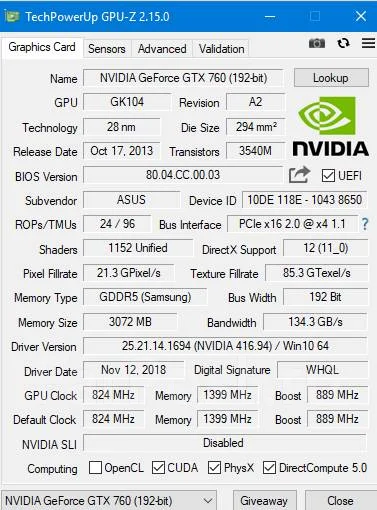 GeForce GTX 760 ����