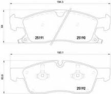 Комплект тормозных колодок дисковый тормоз Brembo P37017 Jeep: V1012369AA 68052369AA Jeep Grand Cherokee Iv (Wk Wk2) в Екатеринбурге Комплект тормозных колодок дисковый тормоз Brembo P37017 Jeep: V1012369AA 68052369AA Jeep Grand Cherokee Iv (Wk Wk2)