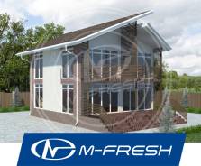 M-fresh Romantika! (Готовый проект романтичного дома для Вас! ). 100-200 кв. м., 2 этажа, 5 комнат, бетон