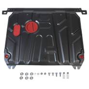 Защита картера + КПП + комплект крепежа, Hyundai Solaris 2011-2016, V - 1.4; 1.6/Kia Rio 2011-2017