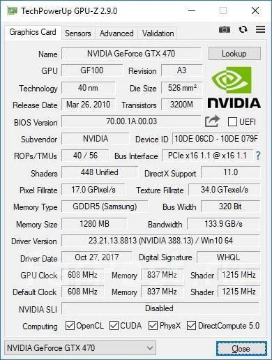 GeForce GTX 470 ����