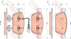 Колодки тормозные VW MULTIVAN V/TRANSPORTER V (2E4) 09- передние с датчиком GDB1887