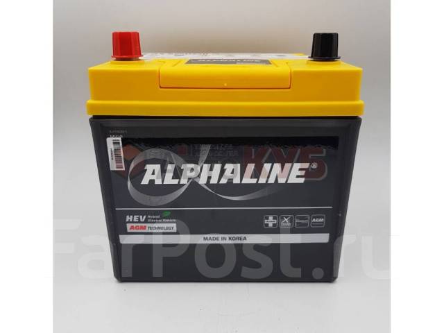 Аккумулятор Alphaline AGM S55D23R 50А/ч 550А для гибрида - Аккумуляторы ...
