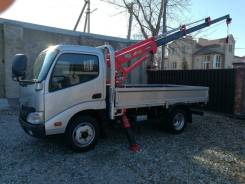 Toyota Dyna. бортовой с краном 1тонна, 4 009 куб. см., 2 000 кг., 4x4