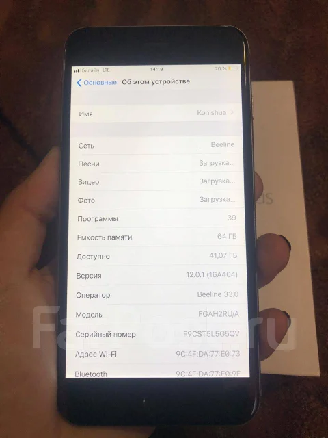 Apple iPhone 6 Plus. �/�, �����������, 3G, 4G LTE, NFC ����