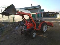 Kubota. Трактор 19 л. с., 4wd, фреза, погрузчик, Реверс , 19 л.с.