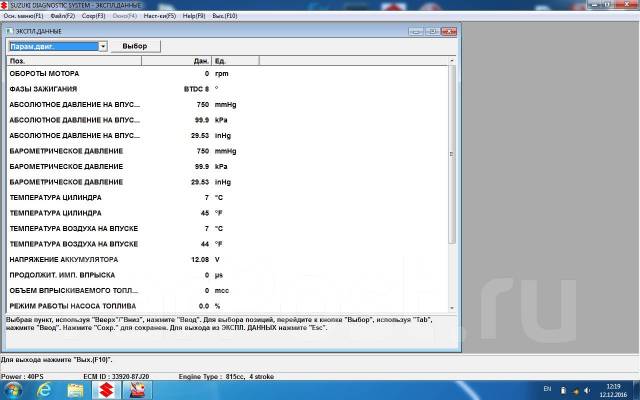 Диагностика лодочного мотора сузуки