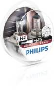 Лампа галогеновая H4 VisionPlus +60% 12V 60/55W P43t-38 S2 Philips 12342VPS2