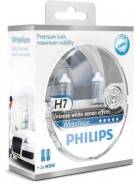 Лампа галогеновая H7 WhiteVision +60% 4300K 12V 55W PX26d Philips 12972WHVSM