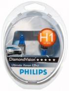 Комплект ламп H1 Diamond Vision 5000K H1 12V 55W P14,5s Philips 12258DVS2