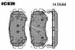 Комплект тормозных колодок диско Icer 181644 Hyundai / Kia (Mobis): 58101-1FE00 58101-2CA10 58101-2CA20 58101-2EA10 58101-2EA20 58101-1FE01