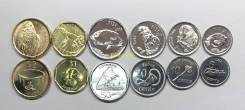 Фиджи - набор монет (6шт) 5,10,20,50 центов, 1,2 доллара 2012 UNC