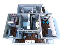 3D Планировка, расстановка мебели, цветовое решение 100р/кв. м.