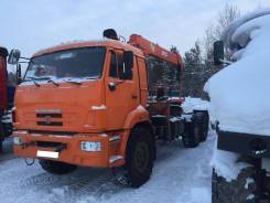 КамАЗ 43118-1013-10. Продается тягач Камаз с краном манипулятором и прицепом, 29 500 кг., 6x6