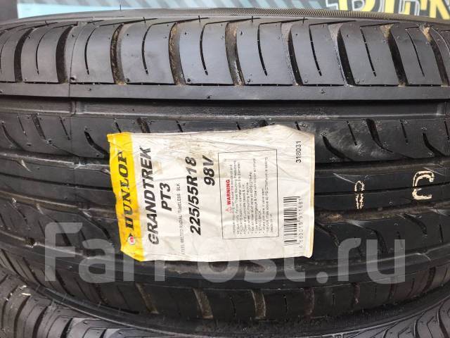 Dunlop Grandtrek PT3, 225/55R18 98V, 18", 1 шт, в наличии, 225 мм, 55 % ...