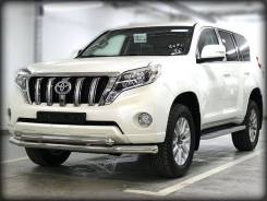 Защита бампера. Toyota Land Cruiser Prado, GDJ150, GDJ150L, GDJ150W, GDJ151W, GRJ150, GRJ150L, GRJ150W, GRJ151W, KDJ150, KDJ150L, LJ150, TRJ120, TRJ15...