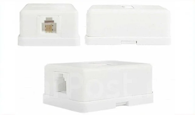 Розетка телефонная RJ-11 SMB, новый, под заказ. Цена: 45₽ во Владивостоке