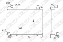 Радиатор TOYOTA Dyna, ToyoAce (1995-2000) двигателя 3B,14B,15B SAT TY0061