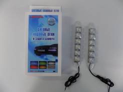 Фары светодиодные KS-306 ходовые огни (6 SMD), линза, гибкий корпус, защита бампера, 200*18*28мм, 2ш KS KS306LED