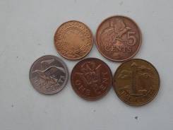 Карибы подборка из 5 монет. Без повторов! Торги с 1 рубля!