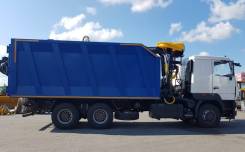 Майкопский машиностроительный завод Майман-110S. Ломовоз МАЗ 6312С5 с манипулятором Майман 110S, 6 650 куб. см., 6x4