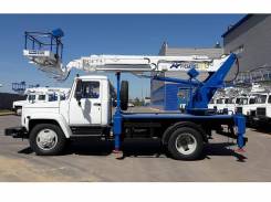 Випо-22. Автогидроподъемник ВИПО-22-01 на шасси ГАЗ-33098 (4х2) стрела вперед, 4 430 куб. см., 22,00 м.