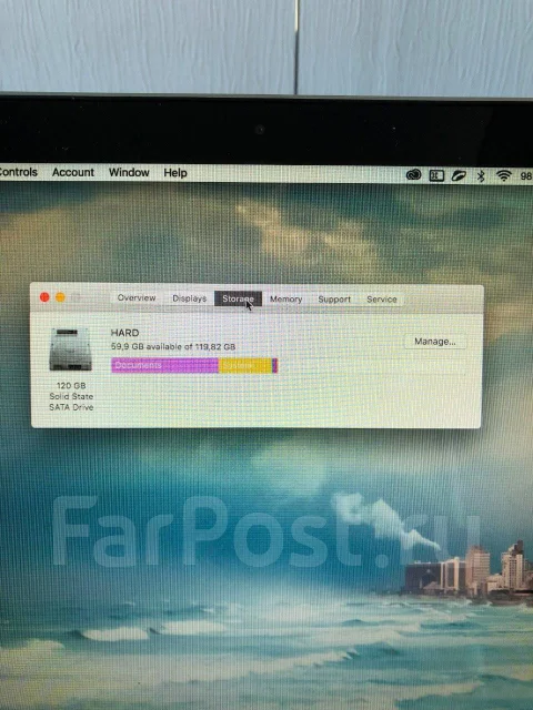 Apple MacBook Pro 13 2012 Mid. 13.3", 2,5����, ��� 8 ��, ���� 120���, WiFi: 1, Bluetooth: 1, ����������� �� 6��. ����