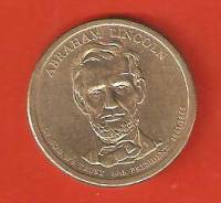 1 доллар 2010 г. США. Авраам Линкольн