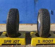 Bridgestone Dueler A/T 697. Грязь AT, 2011 год, 10 %, 2 шт