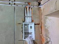 Замена и монтаж электропроводки, розетки и выключателя