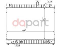Радиатор охлаждения Nissan Ниссан armada / Titan Титан / qx56 04- SAT NS0009QX56