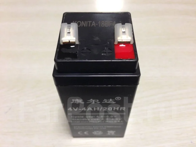 Аккумулятор 4V-4AH/20HR, новый, в наличии. Цена: 600₽ в Уссурийске
