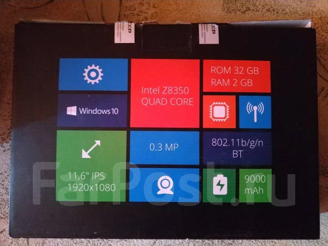 DEXP Navis M100. 11.6", 1,9����, ��� 2048 ��, ���� 32���, WiFi: 1, Bluetooth: 1, ����������� �� 6��. ����
